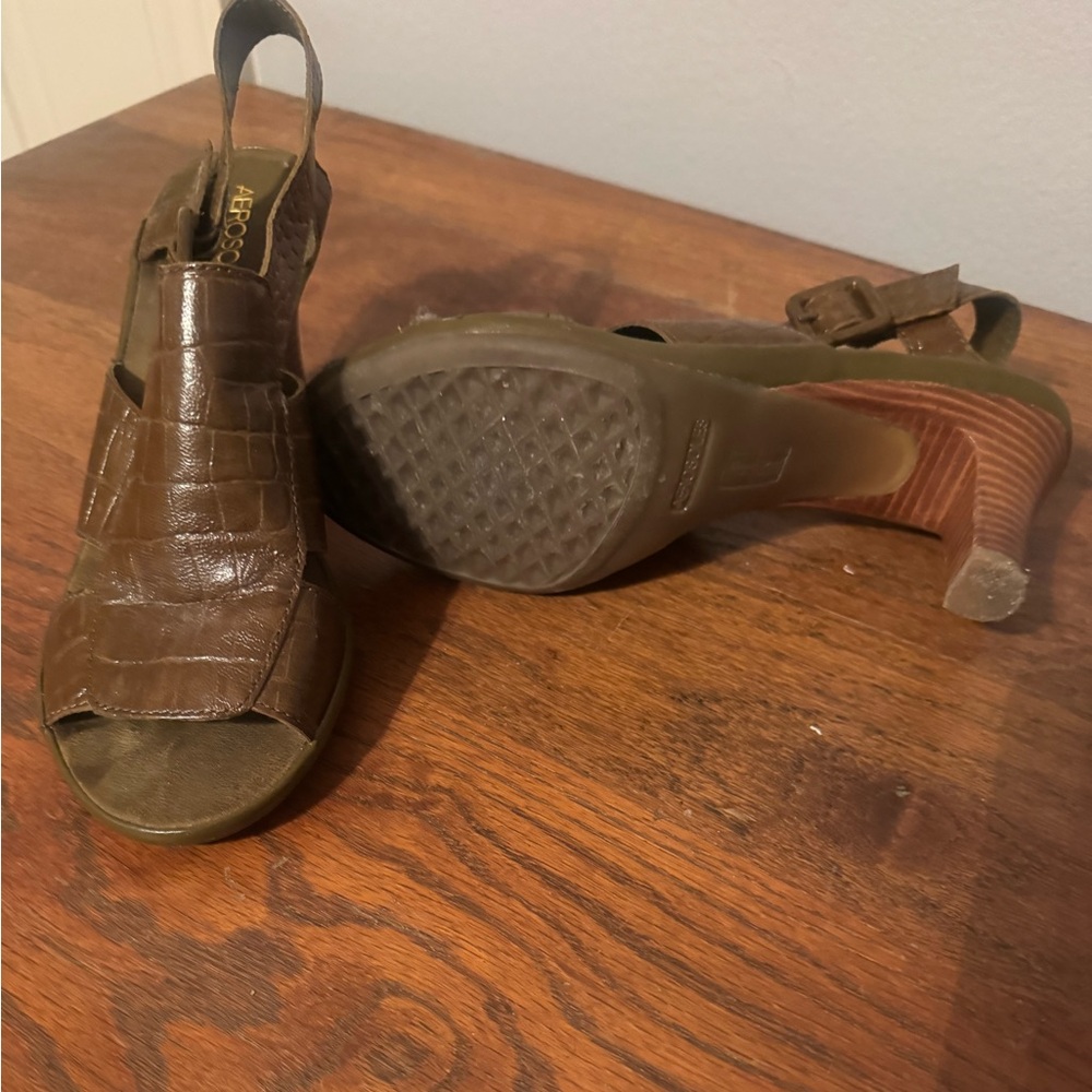 AEROSOLES Brown Sandals